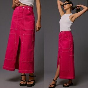 Anthropologie Pilcro Cargo Maxi Skirt